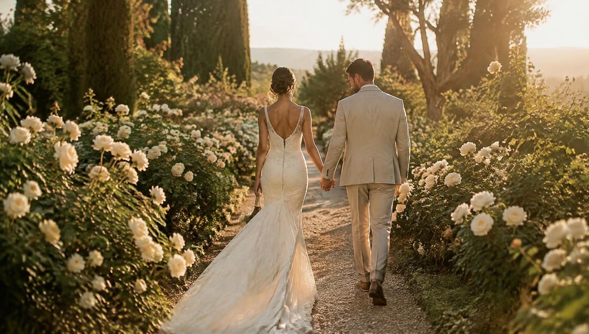Kingsley and Jessica walking hand in hand